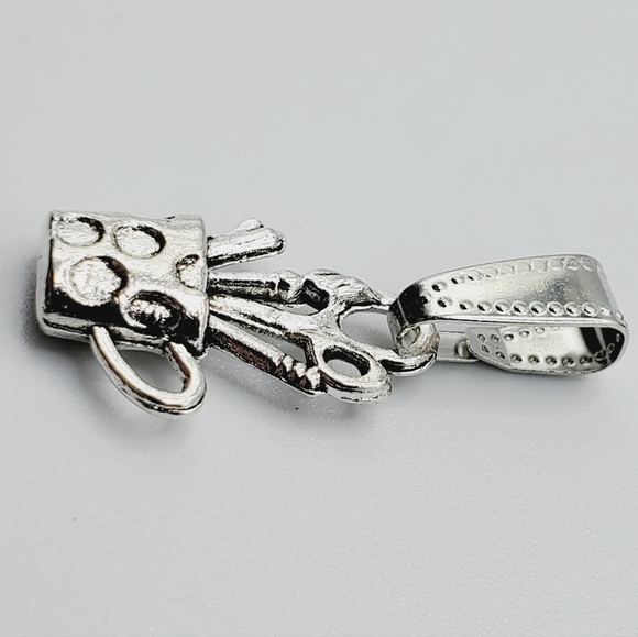 Paint art cup silver necklace bracelet pendant charm handmade New 2 for 20.00 - Picture 2 of 2